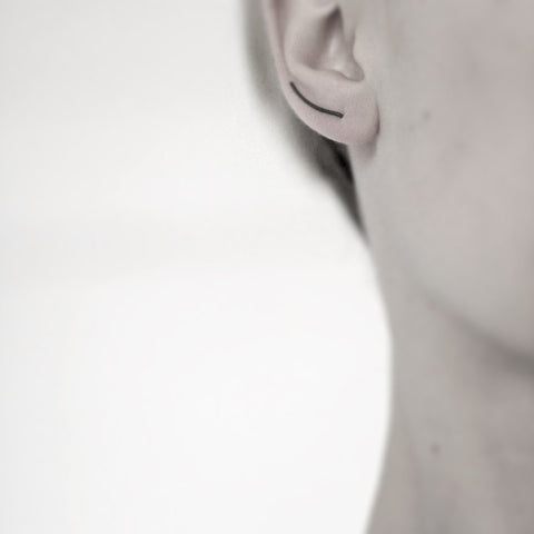 LINE 03 OXIDIZED EARRING