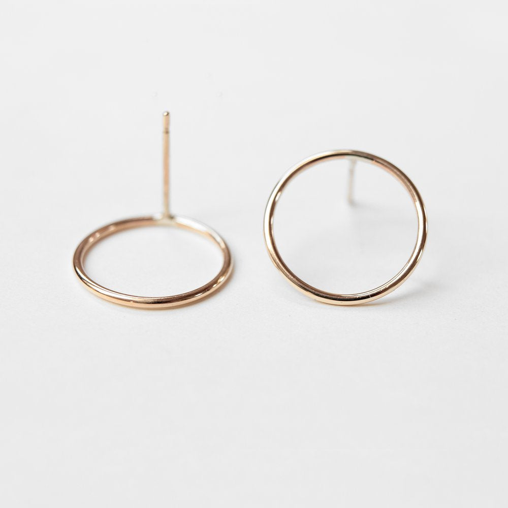 GOLD CIRCLES EARRINGS - MIRTA jewelry