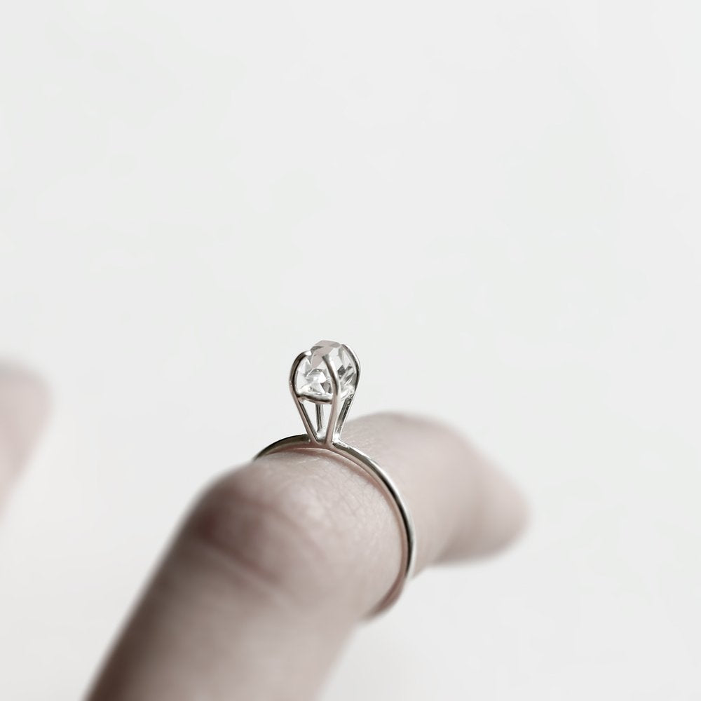SILVER EYE RING - MIRTA jewelry