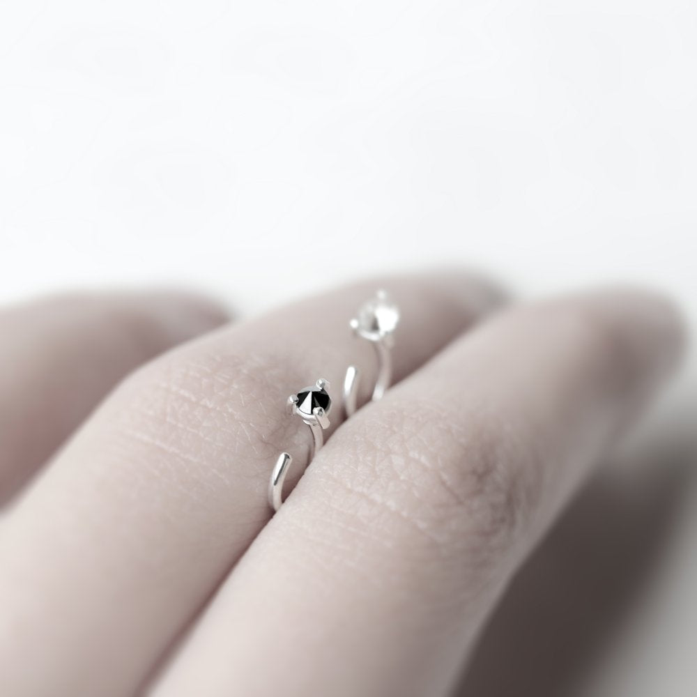 DIAMOND THORN EARRING - MIRTA jewelry