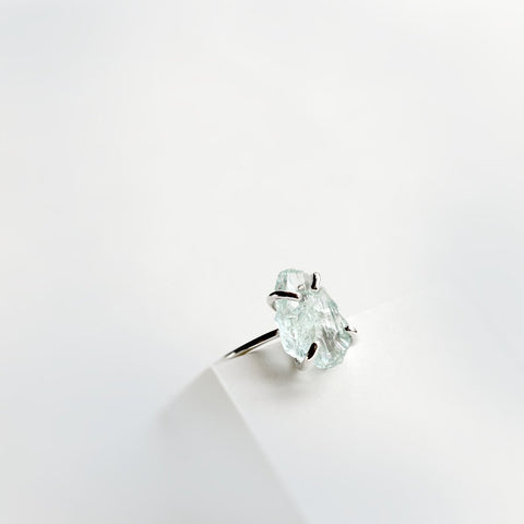 AQUAMARINE ROCK RING