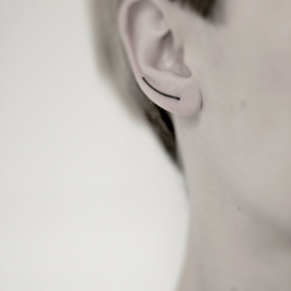 LINE 03 OXIDIZED EARRING - MIRTA jewelry