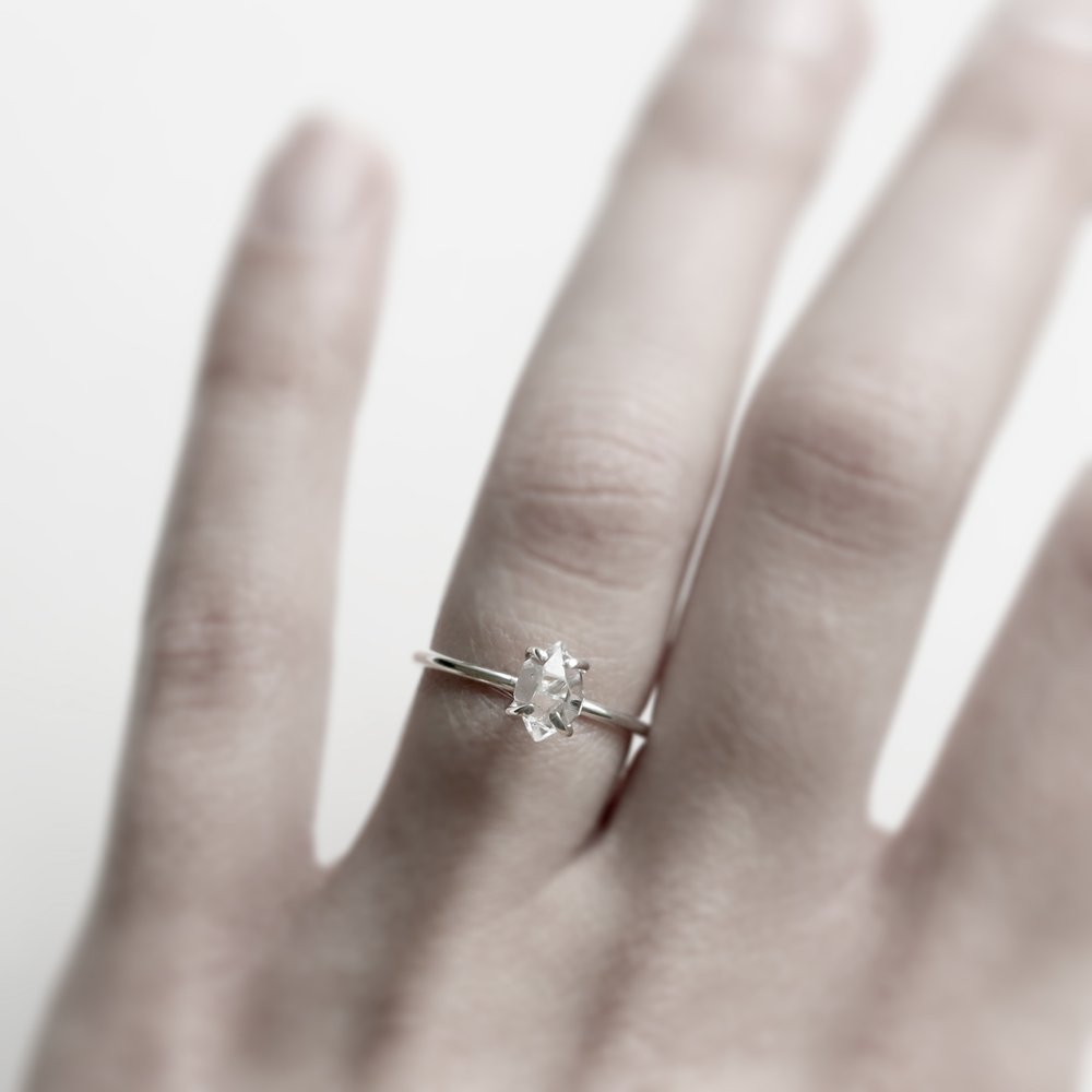 SILVER EYE RING - MIRTA jewelry