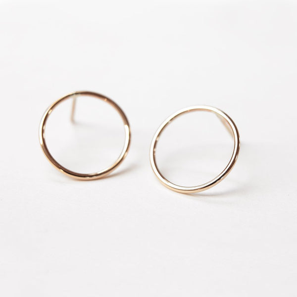 GOLD CIRCLES EARRINGS - MIRTA jewelry