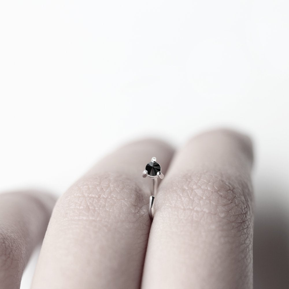 DIAMOND THORN EARRING - MIRTA jewelry