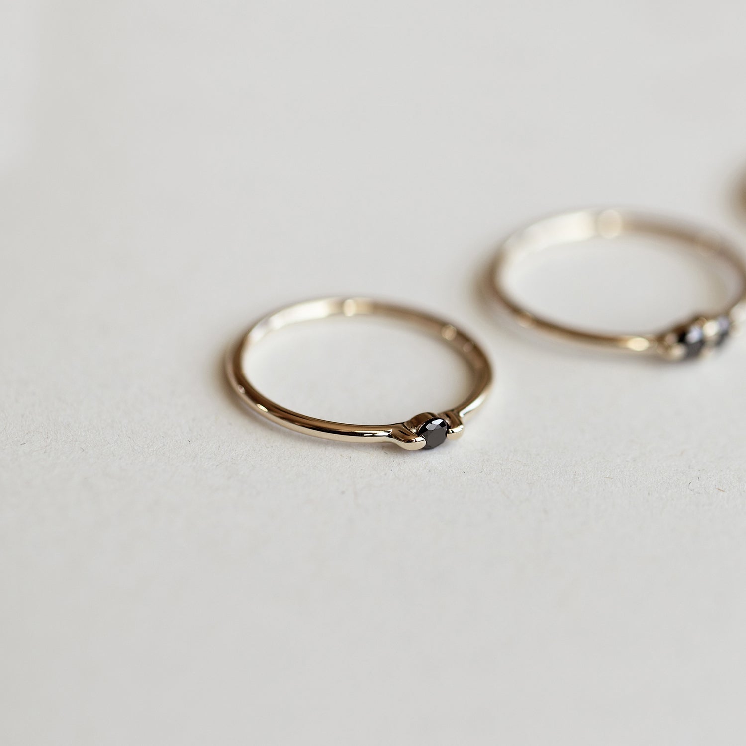BLACK DIAMOND RING - MIRTA jewelry