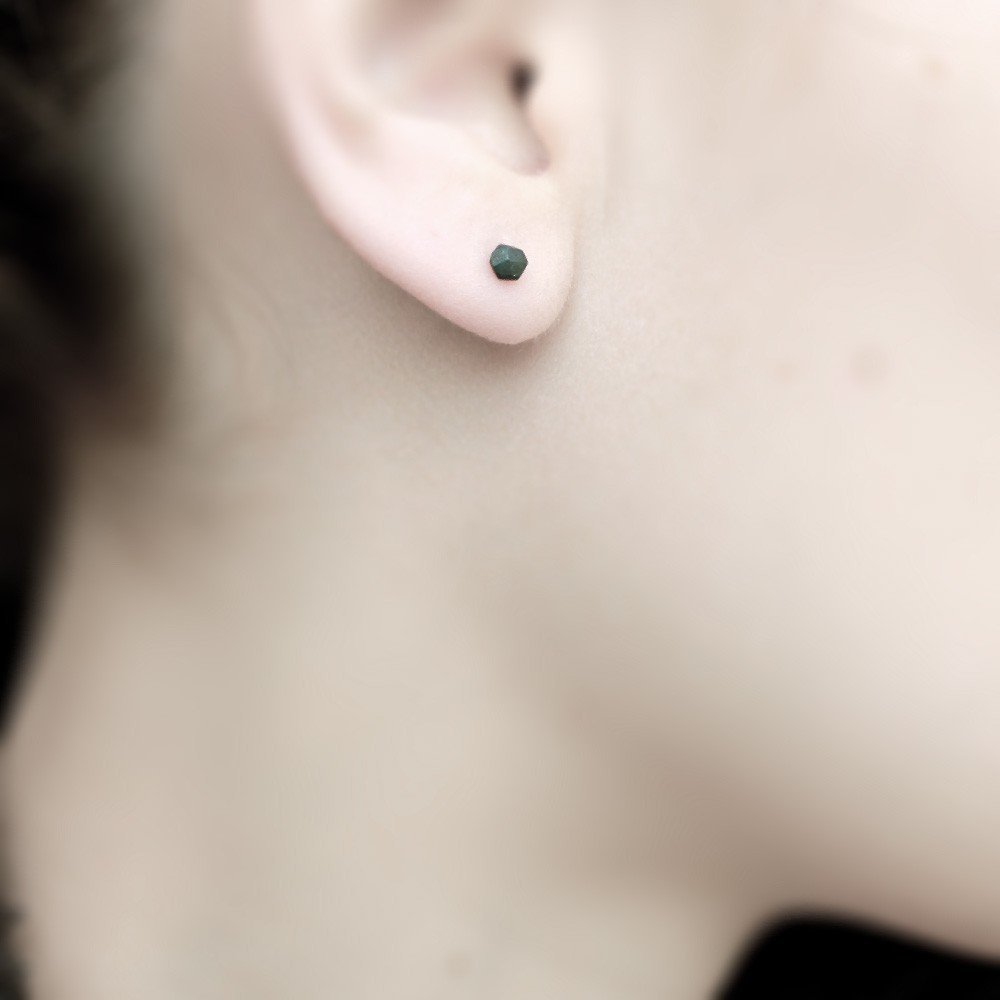 BLACK ROCKS EARRINGS - MIRTA jewelry