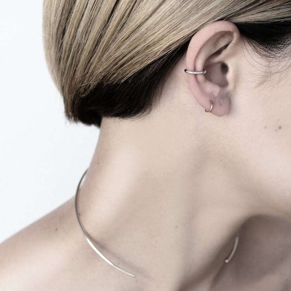 ESSENTAL SILVER EAR CUFF - MIRTA jewelry