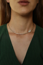 OVAL AQUAMARINE NECKLACE