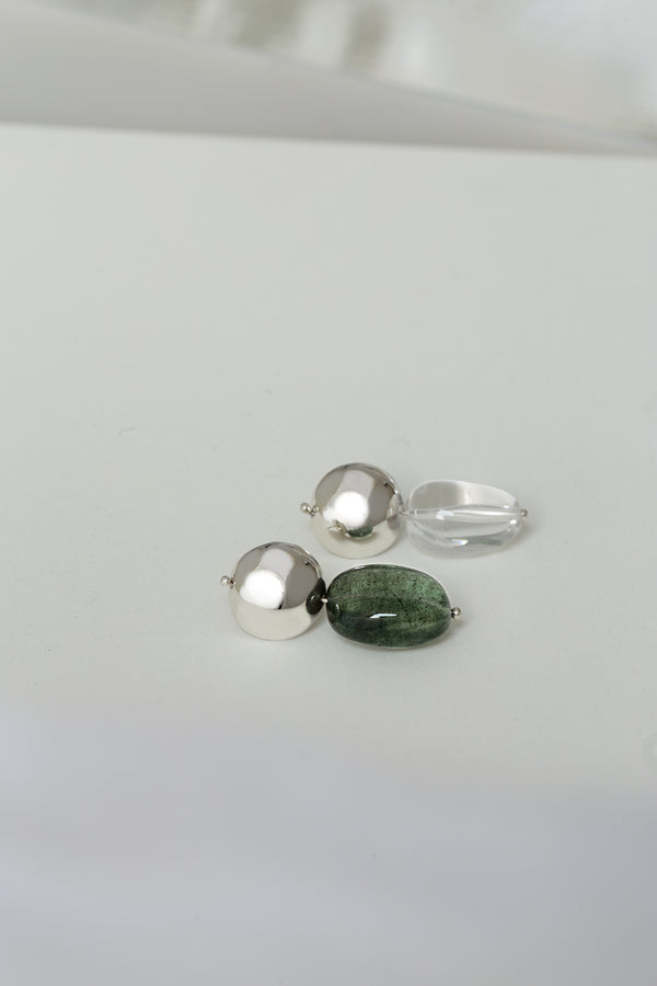 MOSS AQUAMARINE DROP EARRING