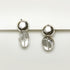 CLEAR QUARTZ DROP EARRING