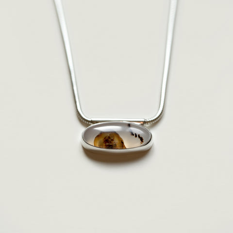 OVAL AGATE NECKLACE