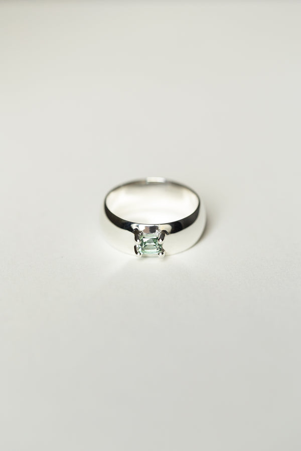 WIDE TOURMALINE RING - MIRTA jewelry