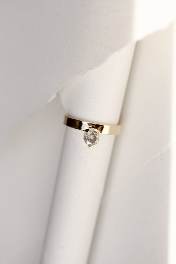 GREY DIAMOND RING - MIRTA jewelry