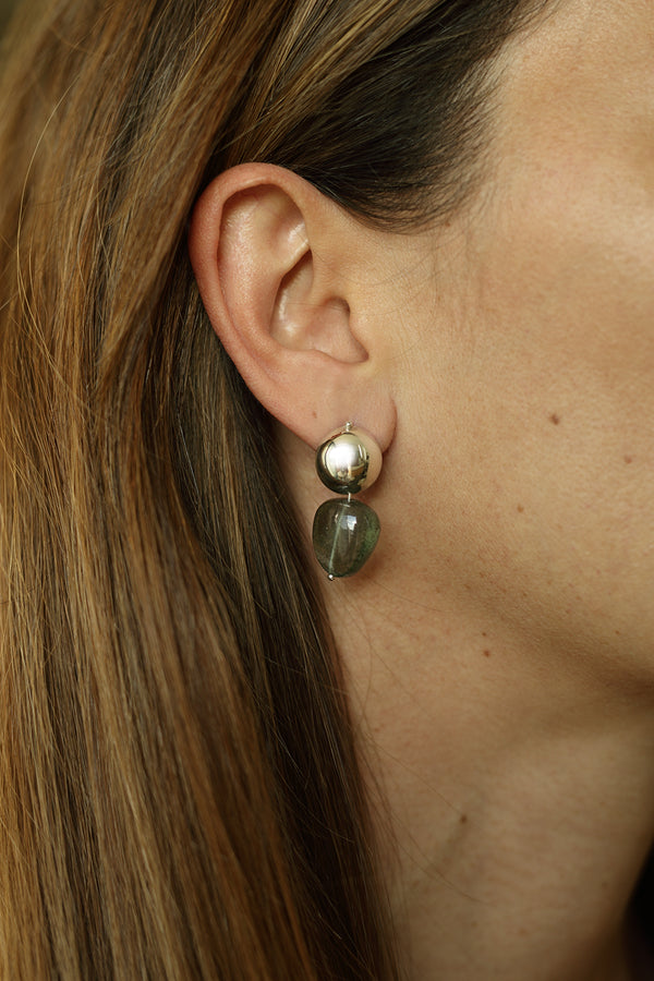 MOSS AQUAMARINE DROP EARRING