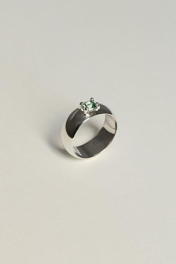 WIDE TOURMALINE RING