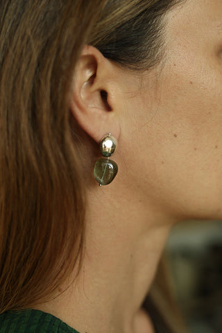 MOSS AQUAMARINE DROP EARRING