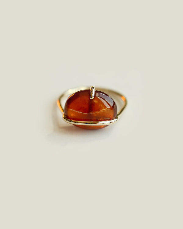 BANDED GARNET RING - MIRTA jewelry