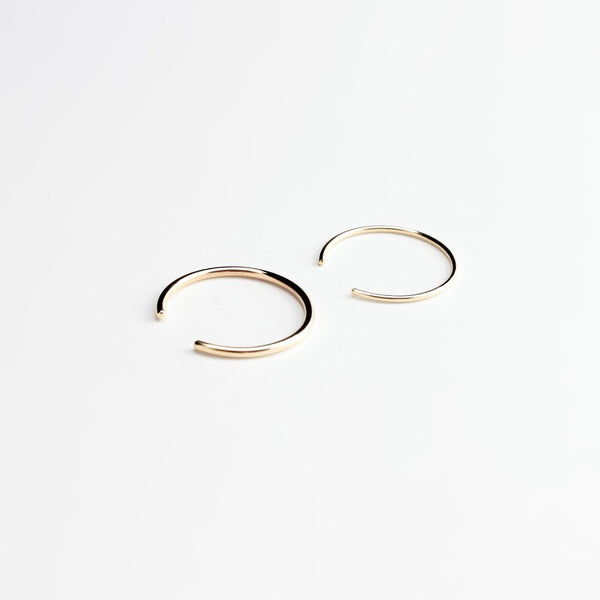 ESSENTIAL ROUND OPEN BAND GOLD RING - MIRTA jewelry