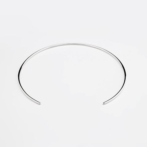 ESSENTIAL SILVER CHOKER NECKLACE
