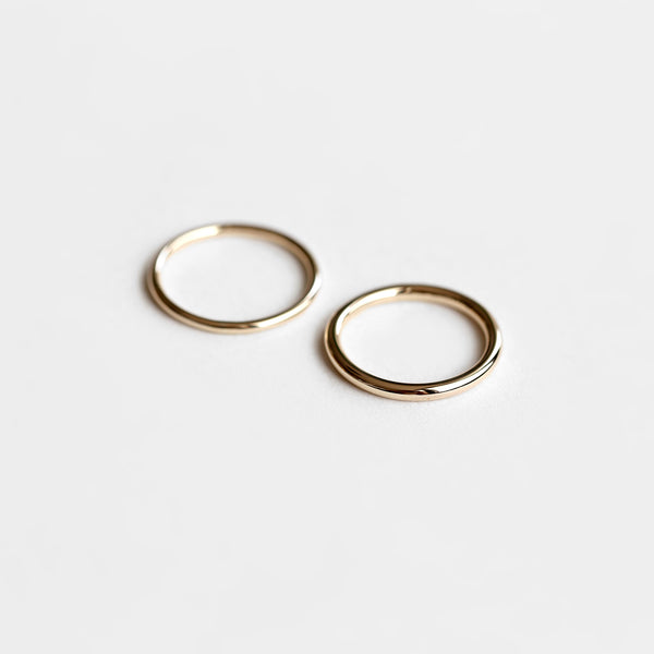 ESSENTIAL THICK GOLD BAND - MIRTA jewelry