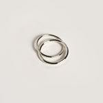 SILVER LOVERS RING