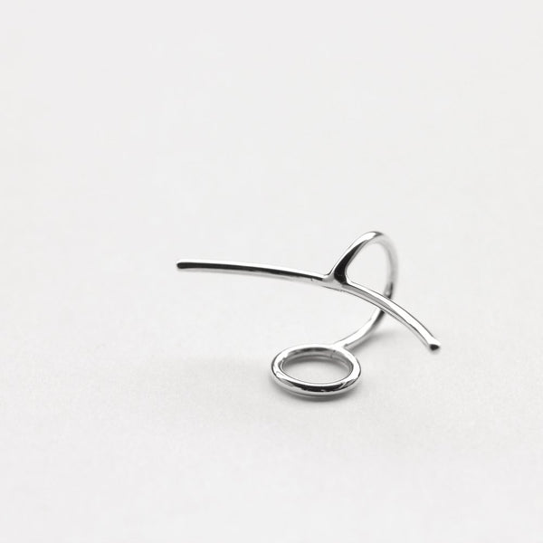 CIRCLE & LINE EAR CUFF - MIRTA jewelry