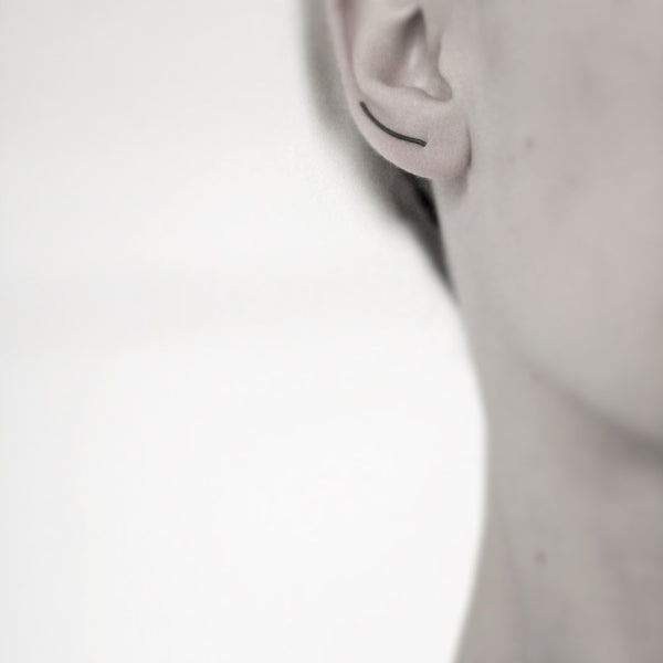 LINE 03 OXIDIZED EARRING - MIRTA jewelry